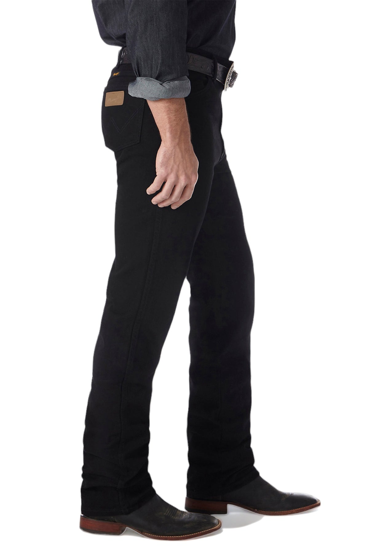 CA PANTALÓN WRANGLER 936WBK VAQUERO CORTE VAQUERO SLIM FIT NEGRO