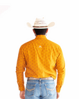 CA CAMISA DENVER CHH174 ORANGE ESTAMPADO