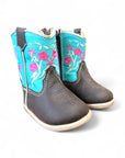 BOTAS DE BEBÉ KS BOTAS DE FRASCO FLORES ROSA