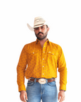 CA CAMISA DENVER CHH174 ORANGE ESTAMPADO