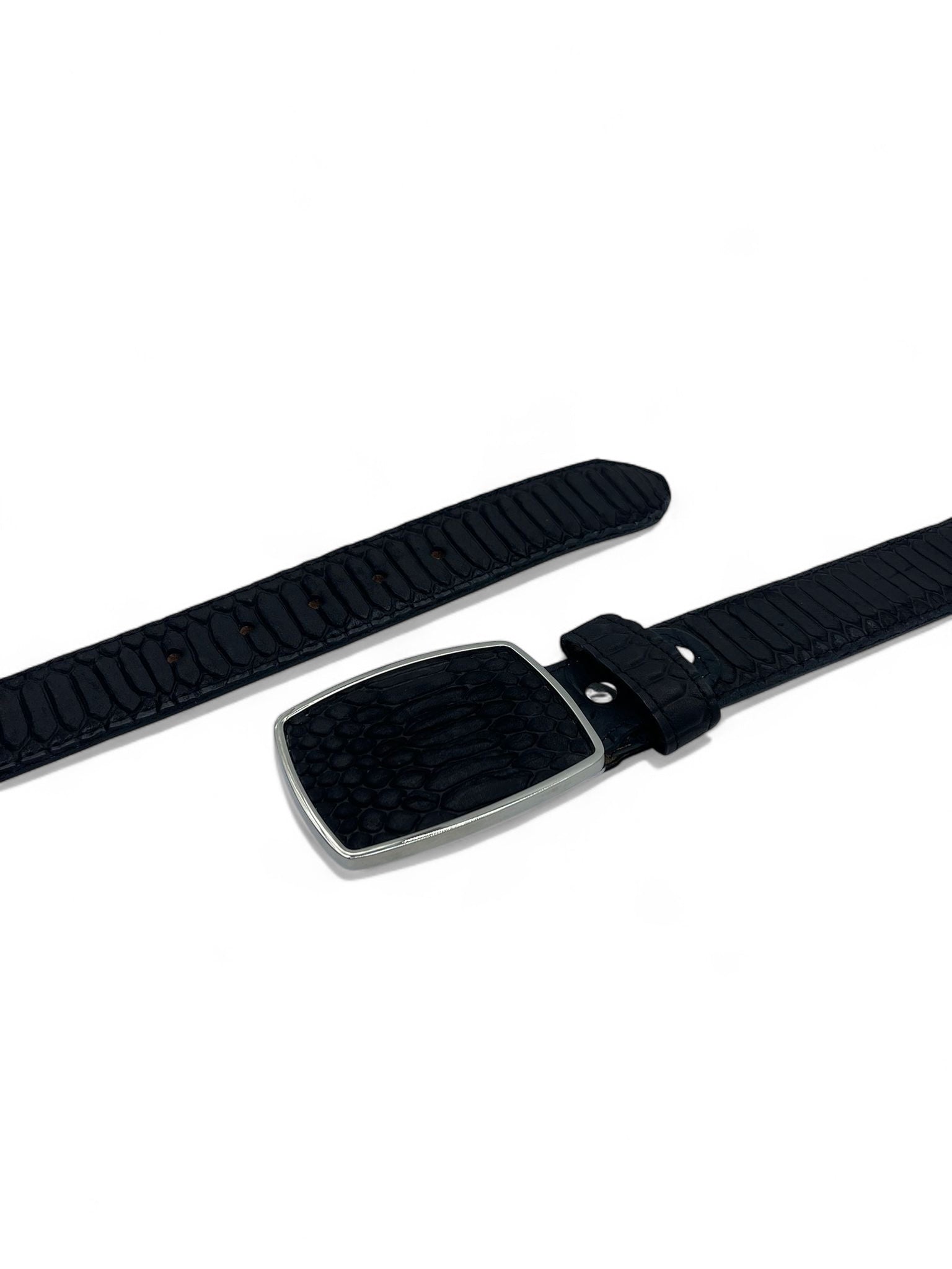 CA CINTO TEXANO PITHON BUCK NEGRO