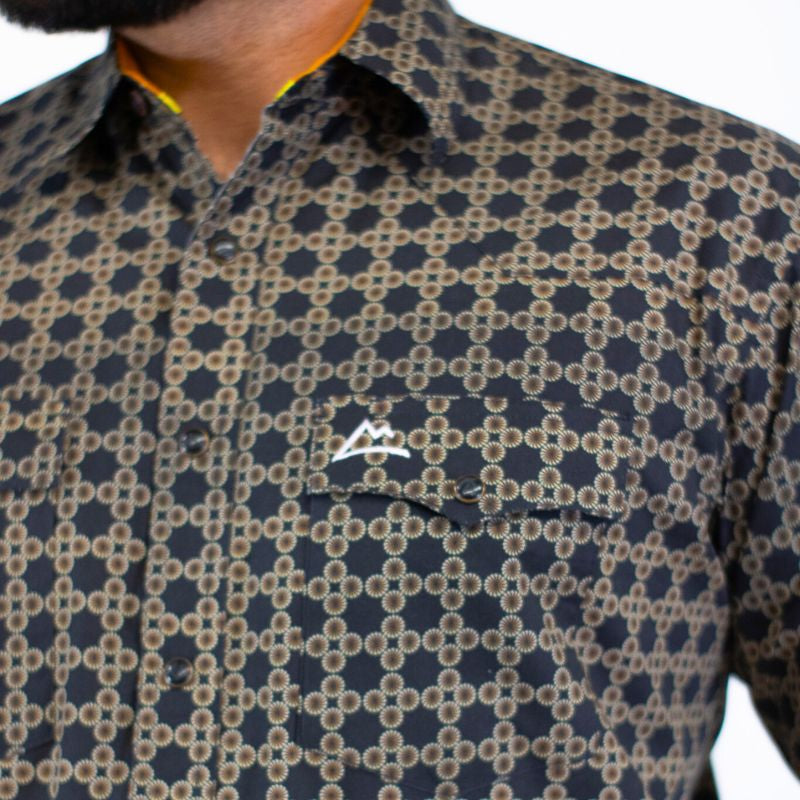 CA CAMISA DENVER CHH180 BIZNAGA NEGRO