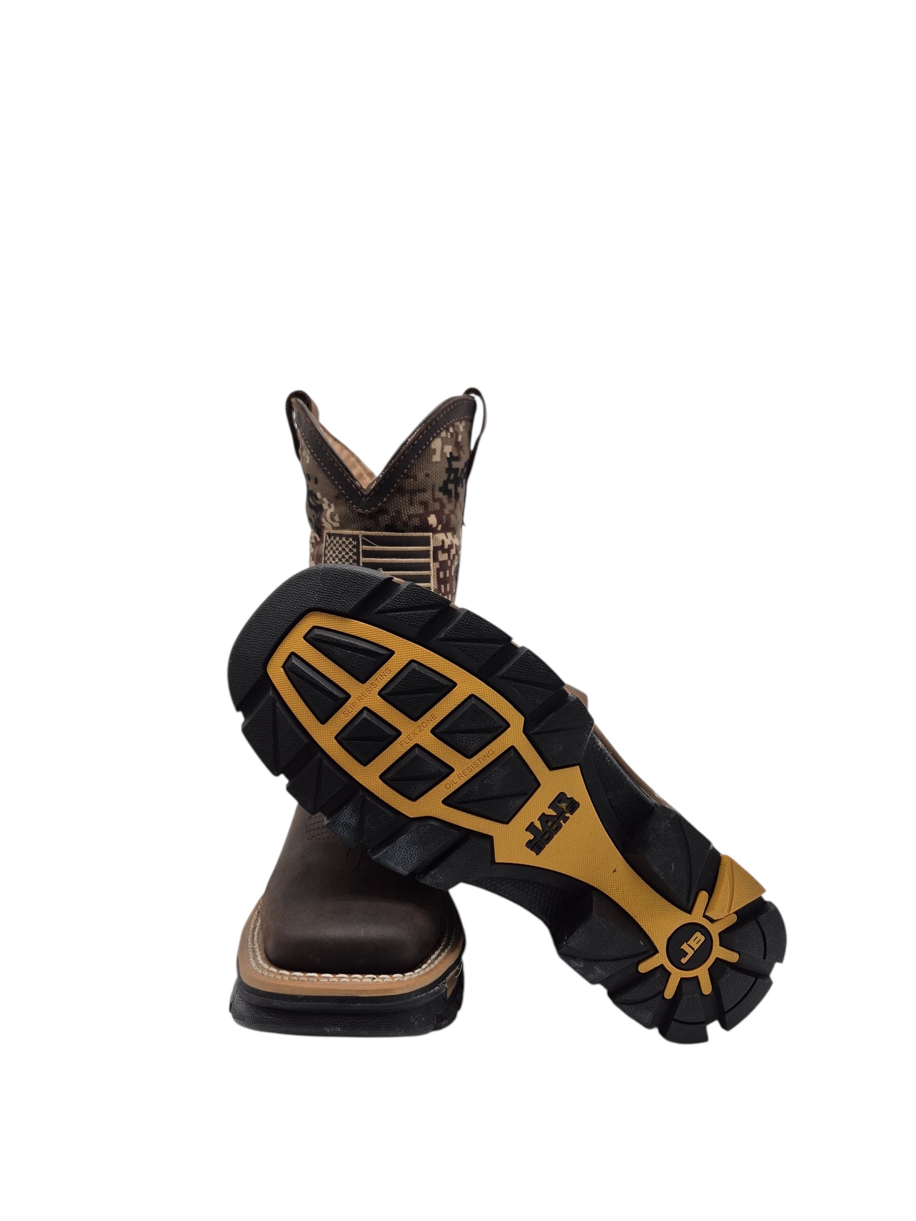 CA BOTA TRABAJO JAR BOOTS 6285 JAR BAR BANDERA USA