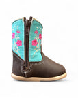 BOTAS DE BEBÉ KS BOTAS DE FRASCO FLORES ROSA