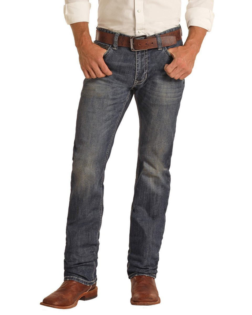 Vaqueros rectos ajustados CA ROCK & ROLL BM1RD04261