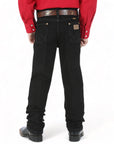 KS PANTALÓN WRANGLER 13MWJBK VAQUERO CORTE VAQUERO NIÑO NEGRO