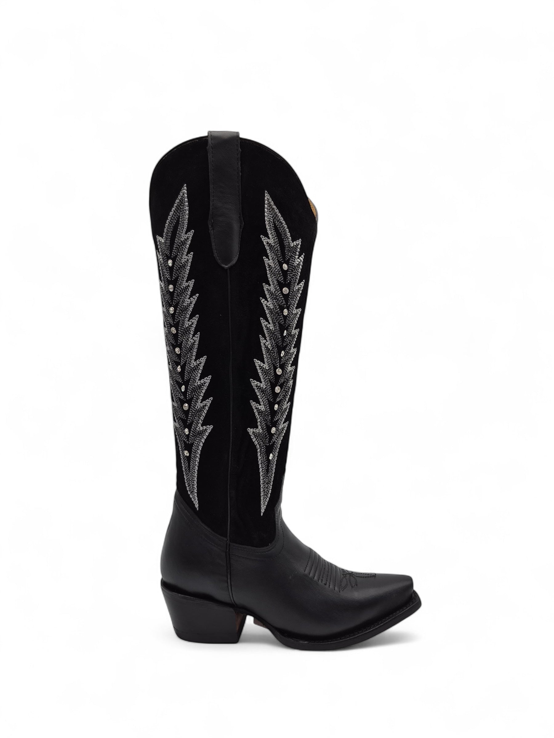 DA BOTA REGINA GLASEADO T/AlLTO NEGRO