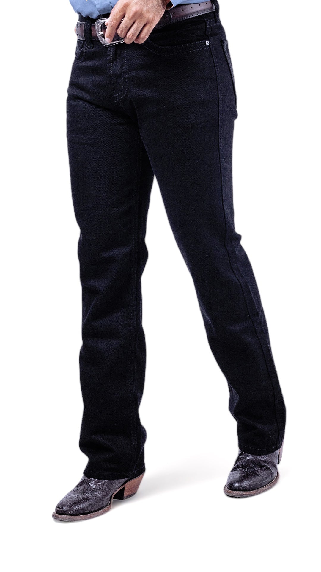 CA DENVER JH001 JEANS DE CORTE VAQUERO NEGRO