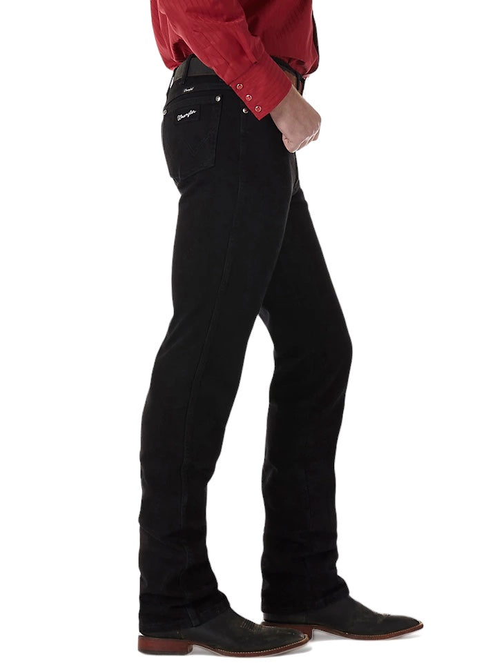 PANTALÓN WRANGLER 933SEWK CORTE VAQUERO EDICIÓN PLATEADA AJUSTADO NEGRO