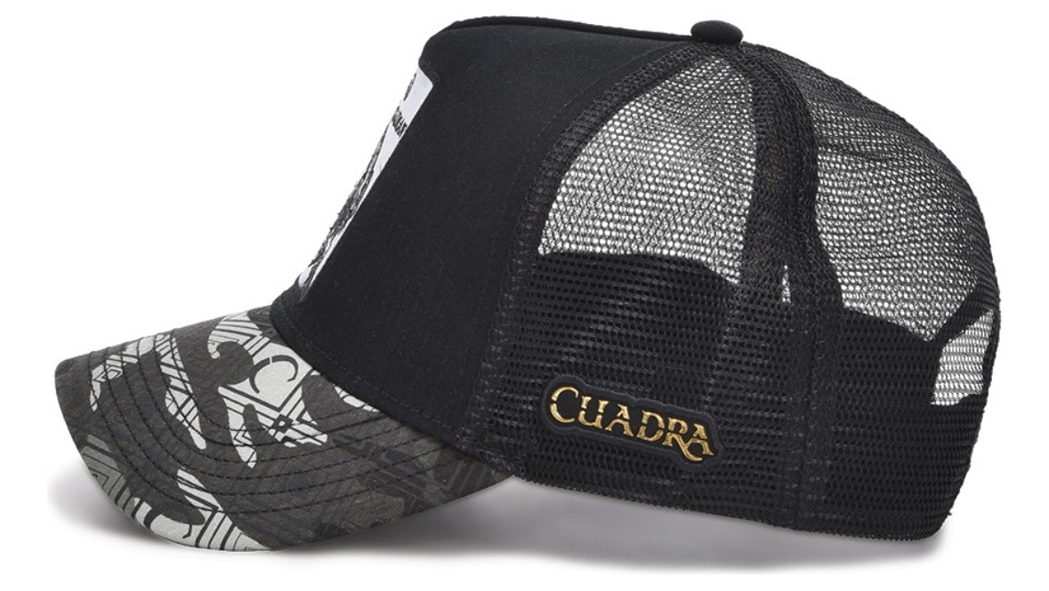 SOMBREROS CUADRA CAIMÁN NEGRO CC110