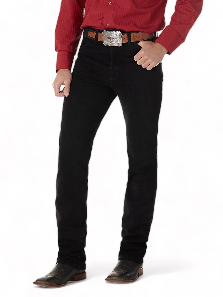 PANTALÓN WRANGLER 933SEWK CORTE VAQUERO EDICIÓN PLATEADA AJUSTADO NEGRO