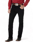 PANTALÓN WRANGLER 933SEWK CORTE VAQUERO EDICIÓN PLATEADA AJUSTADO NEGRO