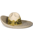 SOMBRERO CHARRO LANA TOQUILLA BORDADA CANUTILLO