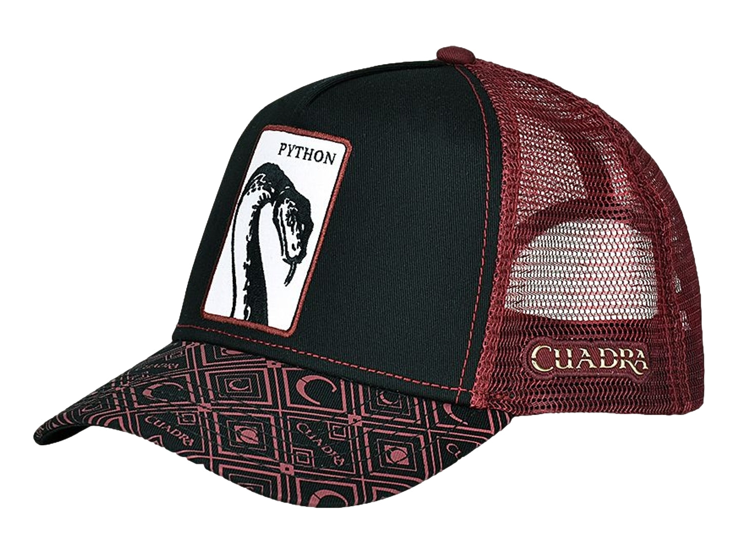 SOMBREROS CUADRA PITÓN ROJO CC106