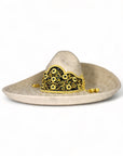 SOMBRERO CHARRO LANA TOQUILLA BORDADA CANUTILLO