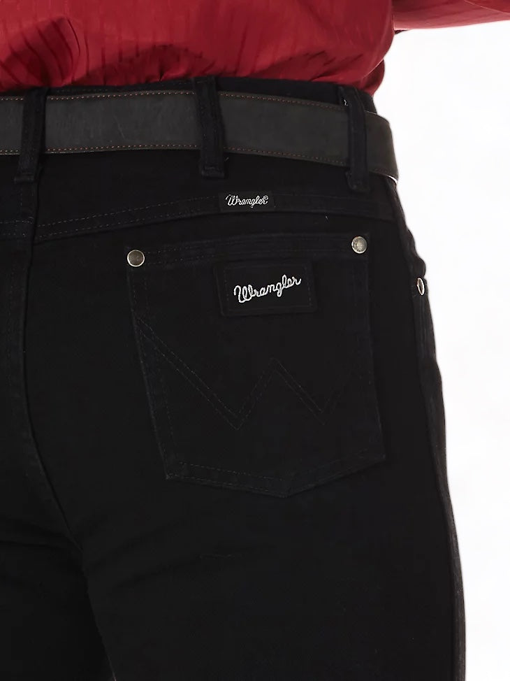 PANTALÓN WRANGLER 933SEWK CORTE VAQUERO EDICIÓN PLATEADA AJUSTADO NEGRO