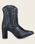 DA BOTA CUADRA BORDADO NEGRO CU870