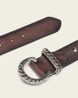 CINTO DA CINTO CUADRA CHOCOLATE LÁSER STUD BC396