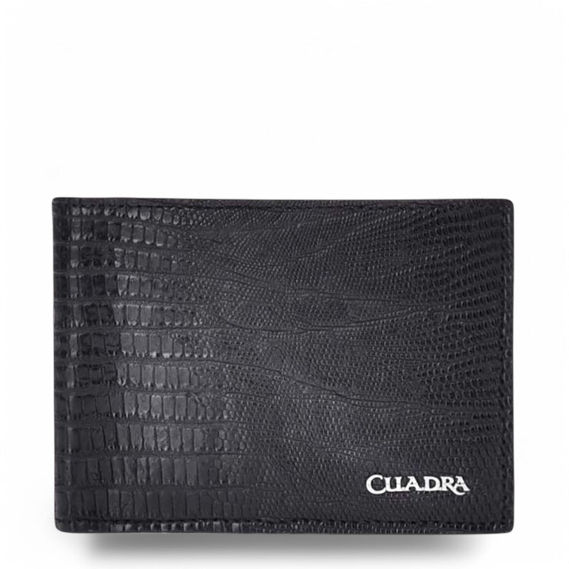BILLETERA CA CUADRA LAGARTO NEGRO DU308