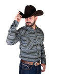 CA CAMISA DENVER FLECHAS AZTEC AZUL CHH209