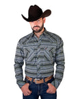 CA CAMISA DENVER FLECHAS AZTEC AZUL CHH209
