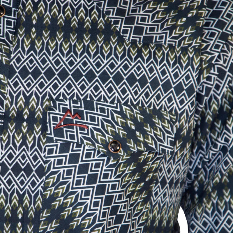 CA CAMISA DENVER FLECHAS AZTEC AZUL CHH209