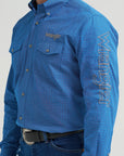 CA WRANGLER LOGO BLUE LONG SLEEVE