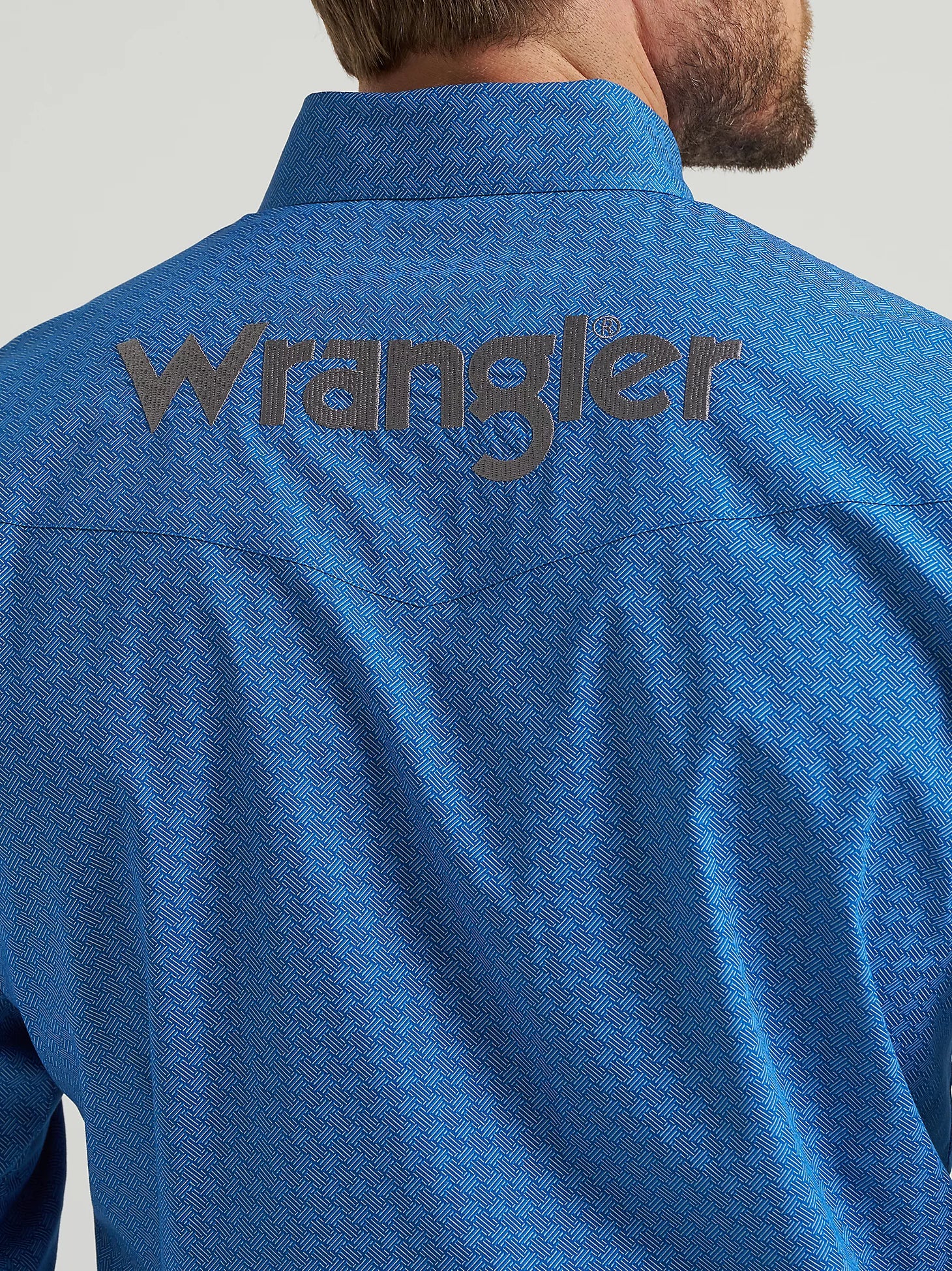 CA WRANGLER LOGO BLUE LONG SLEEVE