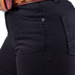 DA ICY DENVER DM027 HIGH RISE STRAIGHT JEANS BLACK