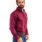 CA CAMISA DENVER CHH158 EST BURGOÑA