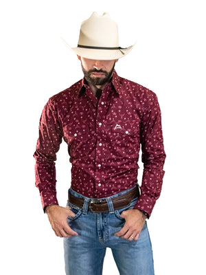 CA CAMISA DENVER CHH158 EST BURGOÑA