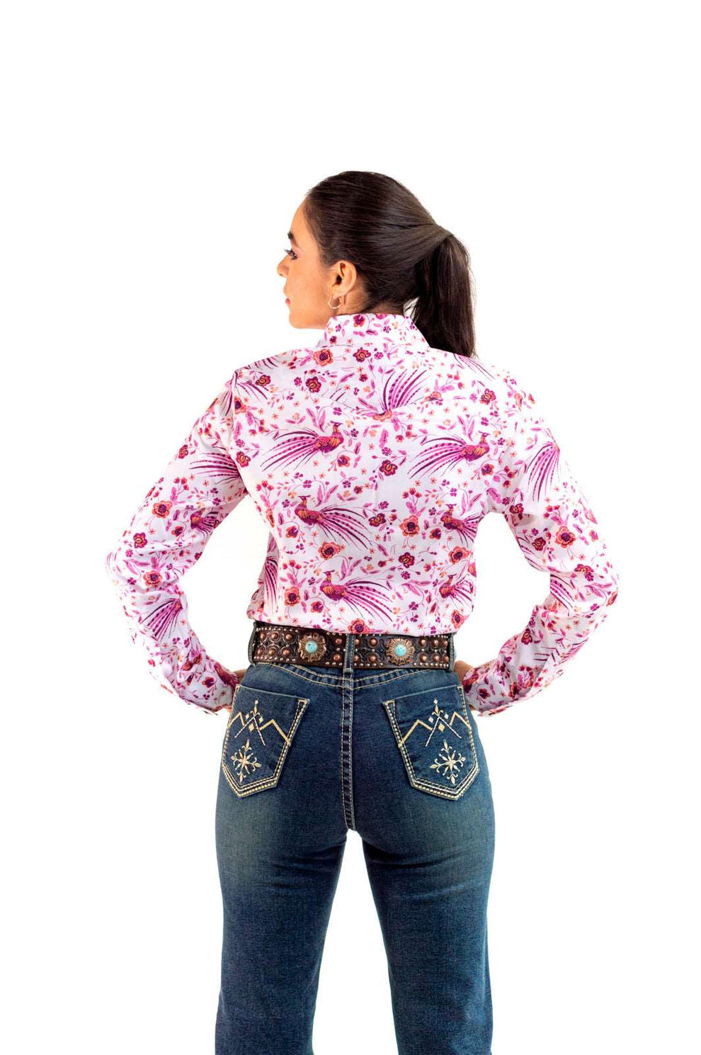 DA CAMISA DENVER CM106 EST PAVO REAL ROSA