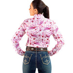 DA CAMISA DENVER CM106 EST PAVO REAL ROSA