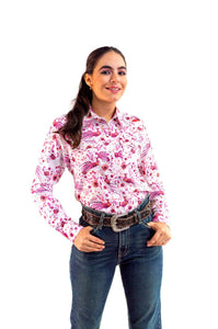 DA CAMISA DENVER CM106 EST PAVO REAL ROSA