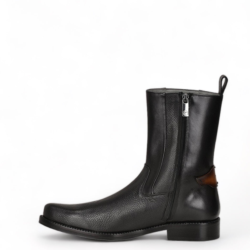 CA BOTA CUADRA VENADO GENUINA NEGRO FC659