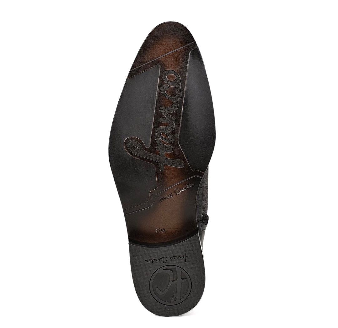 CA BOTA CUADRA VENADO GENUINA NEGRO FC659