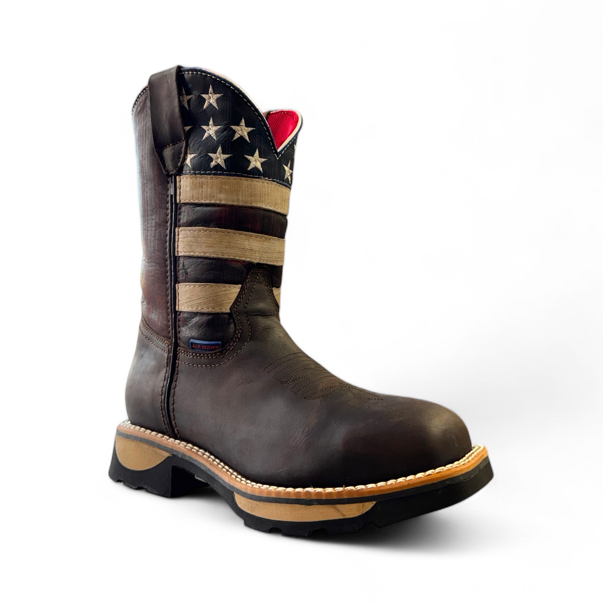 CA BOTA TRABAJO JAR BOOTS 6568 C/ACERO BANDERA USA