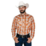 CA CAMISA DENVER CHH190 FRANJAS NARANJA