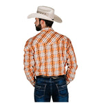 CA CAMISA DENVER CHH190 FRANJAS NARANJA