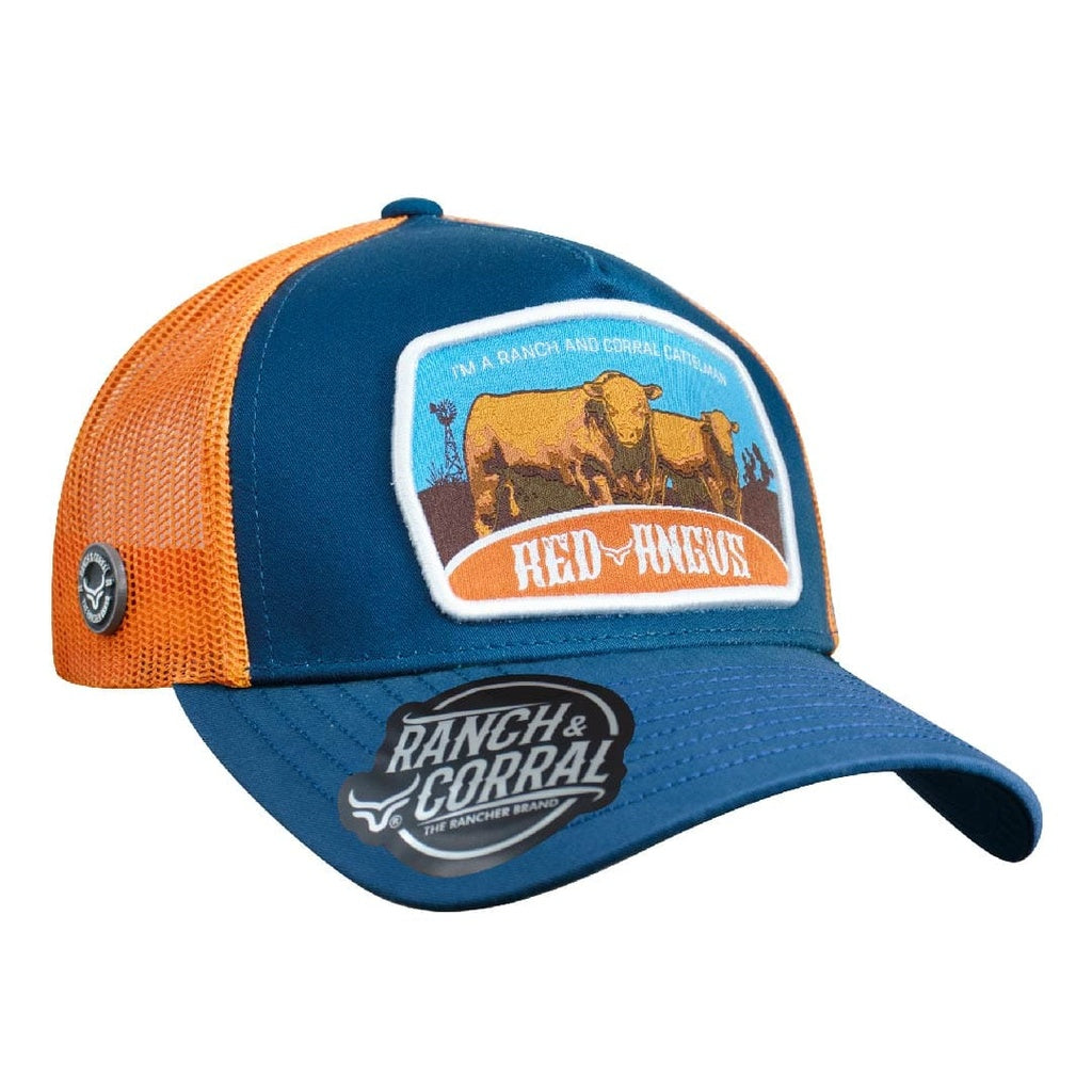 HATS R&C RED ANGUS ORANGE