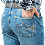 CA DENVER JH005 COWBOY CUT JEANS BLUE