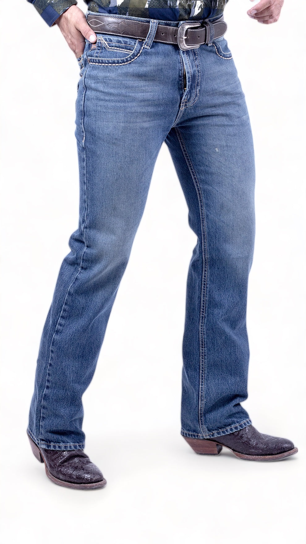 CA DENVER JH002 COWBOY CUT JEANS STONE