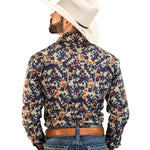 CA CAMISA DENVER CHH159 EST FLORES MARINO