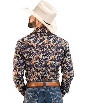 CA CAMISA DENVER CHH159 EST FLORES MARINO