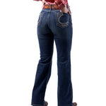 DA ICY DENVER DM032 MID RISE BOOT CUT JEANS DENIM